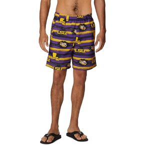 Columbia Men's Collegiate Backcast II Short, LSU-Vivid Prpl Paint Your Colors Print, XX-Large x 8L