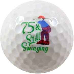Westmon Works 75th Birthday Golf Ball Present for Seventy Five Year Old Golfer Medium