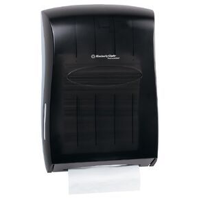 Kimberly Clark Professional Universal Folded Paper Towel Dispenser (09905), for Kleenex and Scott Brand Multifold and C-fold, 13.3" x, 5.9" x 18.9", Smoke (Black)