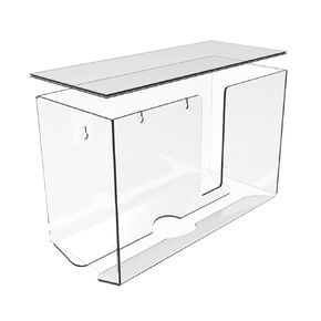 No Drilling Wall Mount Paper Towel Dispenser,Clear Folded Paper Towel Holder for Bathroom Toilet and Kitchen,Suitable for Z-fold or Multi-Fold Paper Towels,Pack of 1 by Cq acrylic