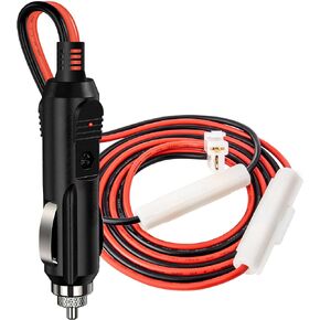Anina DC 12V Car Charger for CB Mobile Radio Connector Replacement Power Cable with 15A Fuse for YAESU FT-7800R FT-7900R FT-8900R FT-2600 Kenwood TM-741 TM-G707 TM271 TM281 BTECH ICOM ALINCO ANYTONE