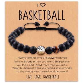 Hockey Soccer Baseball Basketball Bracelet Gifts for Teen Boys, Graduation Birthday Back to School Christmas Gifts for Boys Son Grandson Brother Nephew Friend