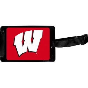 Siskiyou Sports NCAA Wisconsin Badgers Luggage Tag , Black, 3.25"