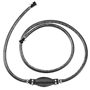 SeaSense: Yamaha Fuel Line Assembly for Boats w/ Portable Fuel System - Includes Primer Bulb, ⅜" ID x 80" Long (6.5 ft) Heavy Flow Fuel Hose, Stainless Steel Hose Clamps & Engine Connectors