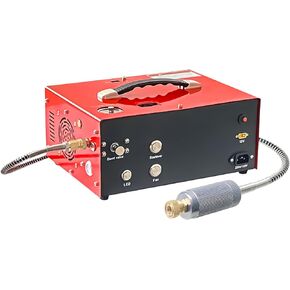NDCYJG PCP Air Compressor with Built-in Power Adapter, LED Light Auto-Shutoff 4500Psi/30Mpa Compatible with 110V/220V AC or 12V DC Ideal for Air Guns Paintball and Scuba Tank Inflation Pump
