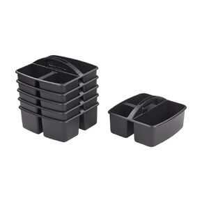 ECR4Kids 3-Compartment Storage Caddy, Supply Organizer, Contemporary, 6-Pack