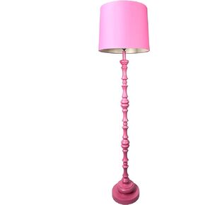 Heritage Kids Sculpted Wood Floor Lamp, Pink
