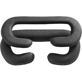 Vive VR Face Cover, JARMOR Replacement Eye Mask Pad with Memory Foam & PU Leather [Better FOV] [2 Pack, 6MM & 18MM] for HTC Vive VR - Black