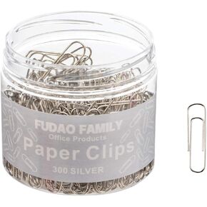 Small Paper Clips, 1.1 Inch Paper Clip, 300 pcs Paperclips (Small, Silver)