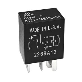 Relay 8T2T-14B192-BA, 30A 12VDC 5Pins Automotive Relay - Reliable OEM Replacement, Compatible for Select Ford Vehicles