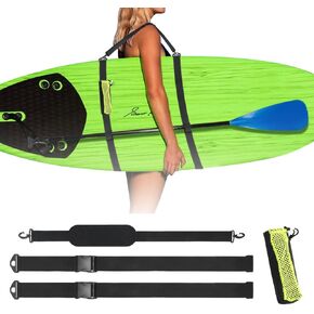BNYTXV حامل لوح التجديف حبال سوب كاياك، حزام كتف مبطن قابل للتعديل مع مشابك ملحقات لوح التجديف in Kuwait
