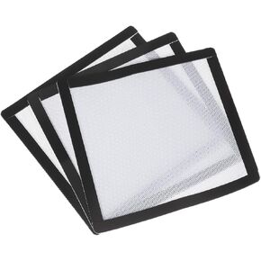 MECCANIXITY 3PCS PC Dust Filter, 150x150mm Magnetic Frame PVC Computer Case Cooler Dustproof Mesh Cover Fan Grills for Computer Chassis Speakers, White