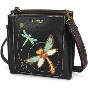 CHALA Merry Messenger RFID Protected Women Faux Leather Shoulder Purse with Adjustable Crossbody Strap