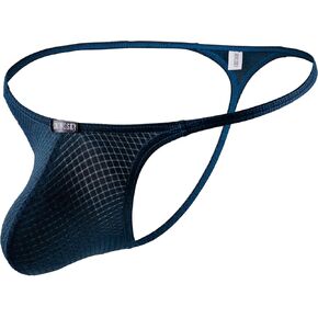 IKINGSKY Men's Big Pouch G-string Sexy Breathable Y-back Thong Underwear Low Rise Spandex Swimming Under Panties for Men