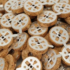 Round Cork Floats for Greek Orthodox Wicks Vigil Oil Lamps | Floating Candles | Home Altar | Prayer Corner (300)
