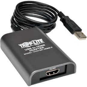 محول TRIPP LITE Eaton USB إلى VGA محول فيديو خارجي متعدد الشاشات، كابل USB مدمج من النوع A 2.0، 1080p @ 60 هرتز - متوافق مع Windows وMac وUbuntu، ضمان 3 سنوات (U244-001-VGA) in Kuwait