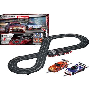 Carrera Evolution 20025240 Super Cars Analog Electric 1:32 Scale Slot Car Racing Track Set - Includes Two 1:32 Scale Cars & Two Dual-Speed Controllers Ages 8+