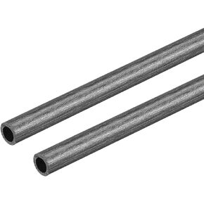 uxcell Carbon Fiber Round Tube 3mm x 2mm x 400mm Carbon Fiber Wing Pultrusion Tubing for RC Airplane Quadcopter 4Pcs