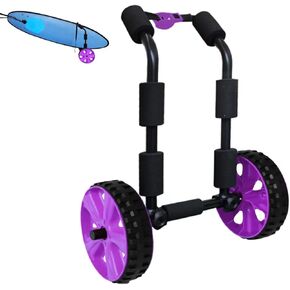 ASMSW Adjustable Stand Up Paddle Board SUP Surfboard Carrier Cart Trolley Lightweight Dolley with Easy to Use Beach Wheels