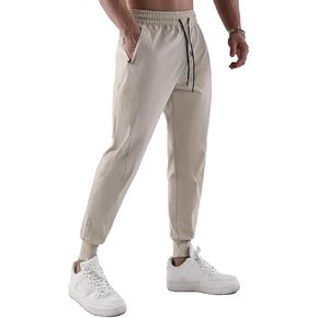 MRSISYI Mens Lightweight Sweatpant Joggers Tapered Casual Workout Pants