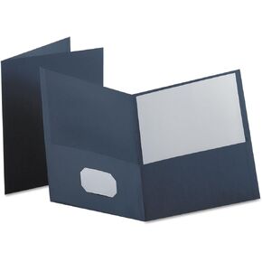 Oxford 57538 Twin Pocket Folders,w/o Fasteners,11-Inch x8-1/2-Inch ,25/BX,DBE