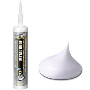 Titebond WeatherMaster Metal Roof Sealant 61031 White 10.1-Oz