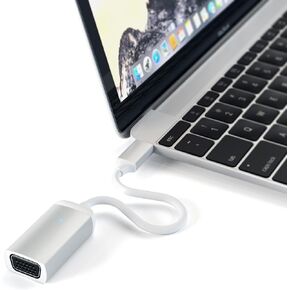Satechi Type-C VGA USB-C Cable Adapter 1080p/60Hz - for M2/ M1 MacBook Pro/Air, M2/ M1 iPad Pro/Air, M2 Mac Mini, iMac M1 (Space Gray)