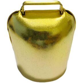 Metal Cowbells Vintage Bells Horse Cow Sheep Grazing IronBells Set Anti-Lost Hanging Neck with Open Loop or DIY Christmas Wind Chimes Making (Bronze)