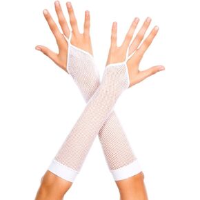 Music Legs Women's Fishnet with Finger Loop Arm Warmer