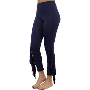Leggings Park Boho Pants for Women- Western Fringed Cowgirl Outfit, Hippie Clothes, Dance Pants
