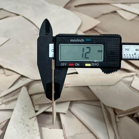 3 LBS Veg tan Leather Scrap for Crafting, Vegetable Tanned Leather Pieces for Leather Working - Raw Full Grain Cowhide Leather Remnants for Jwellery Making Book Binding Leather Hide (Natural) in Saudi Arabia