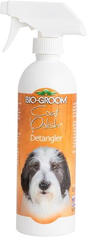 Bio-Groom Coat Polish Dog Spray – Scented Dog Bathing Supplies, Puppy Wash, Cat & Dog Grooming Supplies for Sensitive Skin, Cruelty-Free, Made in USA, Tearless Dog Products – 16 fl oz 1-Pack in Saudi Arabia