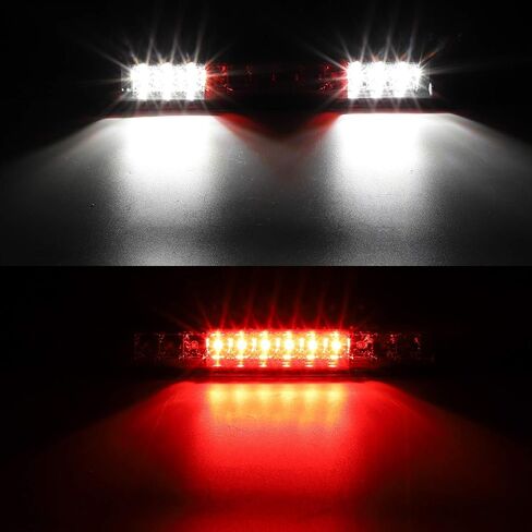 Partsam High Mount Stop Light 3rd Third Brake Light for 1999-2006 Silverado Sierra 1500 2500 HD 3500 Chrome Housing Smoke Lens Center Mount Rear Top Cab Roof Cargo Lights Lamps (1 Plug) in Saudi Arabia