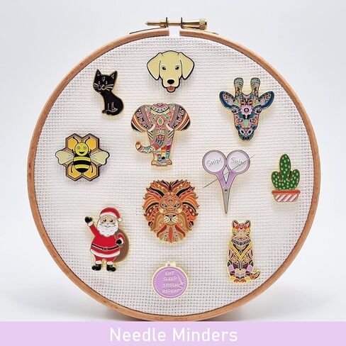 Meloca Designs Cat Needle Minder للغرز المتقاطعة والتطريز والخياطة واللحف والتطريز والخردوات in Kuwait