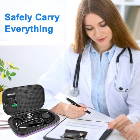 ZLiT Carrying Stethoscope Case,Shockproof Travel Portable Stethoscope Bag Compatible with 3M Littmann Stethoscope Fit for Nurses,Doctor and Medical Students in Kuwait