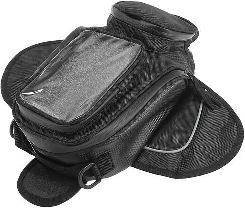 Motoforti Universal Motorcycle Magnetic Tank Bag Fuel Saddlebag with 7 Inch Bag with Strap Black in Saudi Arabia