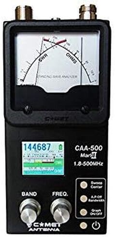 Comet Original CAA-500 Mark II محلل الموجات الدائمة 1.8-500 ميجا هرتز SWR والمقاومة في وقت واحد in Kuwait