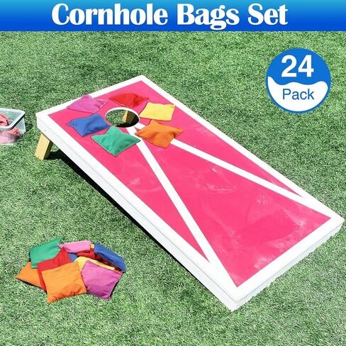 Foilswirl 36 Pcs 5" X 5" Nylon Bean Bags Bulk for Tossing, Bright Colors in Kuwait