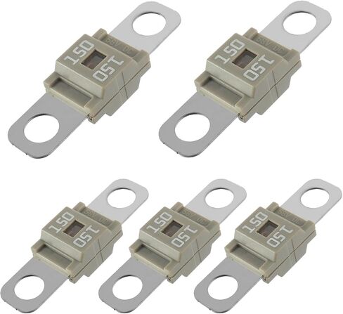 BOJACK AMI/Midi Fuse 50A High Current Fuse Bolt-on Fuse 50 Amp for Cars, Trucks, Construction Vehicles, Buses, Caravans (Pack of 5) in Saudi Arabia