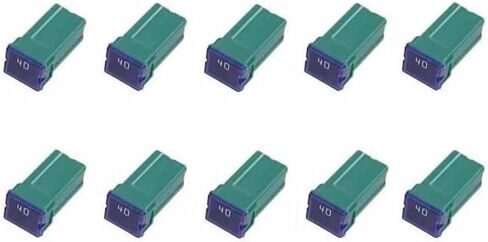 10 Pc Automotive Tall Profile JCASE Fuse 40 Amp Fuse Kit for Ford, Chevy/GM, Nissan, and Toyota Pickup Trucks, Cars and SUVs in Saudi Arabia