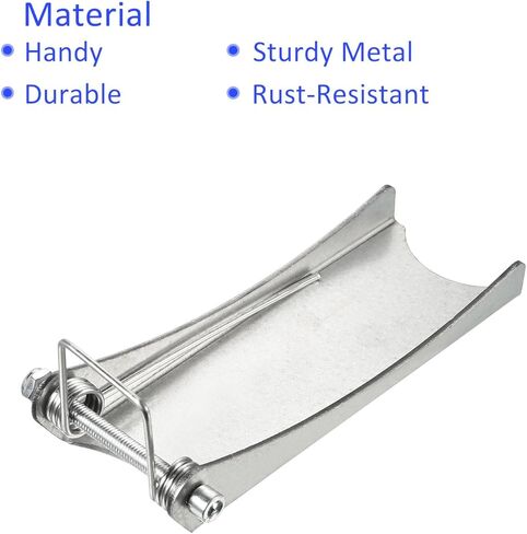 طقم مزلاج أمان M METERXITY - استبدال وصلة ربط جهاز الاستقبال بخطاف الانزلاق Clevis ينطبق على مقطورة / رافعة خطاف السحب (7 بوصات طويلة، فضي) in Kuwait