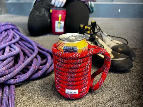 Rock Climbing Rope Insulated Cooler Beverage Sleeve Grip for 12oz Standard Soda Can Beer Cans Bottle Holder – A Great Gift for that Special Climber in Your Life! Drink Your Beverage With a Fun Twist in Saudi Arabia
