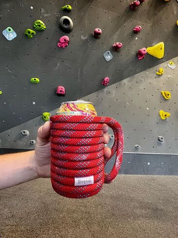 Rock Climbing Rope Insulated Cooler Beverage Sleeve Grip for 12oz Standard Soda Can Beer Cans Bottle Holder – A Great Gift for that Special Climber in Your Life! Drink Your Beverage With a Fun Twist in Saudi Arabia