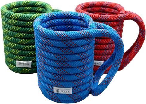 Rock Climbing Rope Insulated Cooler Beverage Sleeve Grip for 12oz Standard Soda Can Beer Cans Bottle Holder – A Great Gift for that Special Climber in Your Life! Drink Your Beverage With a Fun Twist in Saudi Arabia
