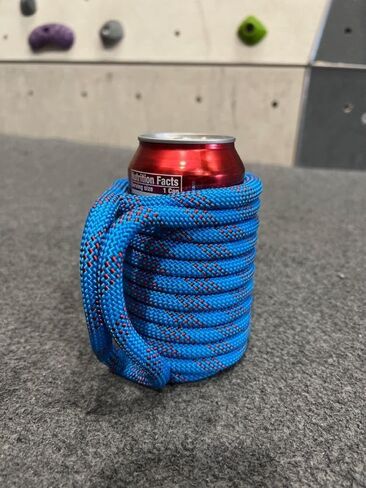 Rock Climbing Rope Insulated Cooler Beverage Sleeve Grip for 12oz Standard Soda Can Beer Cans Bottle Holder – A Great Gift for that Special Climber in Your Life! Drink Your Beverage With a Fun Twist in Saudi Arabia