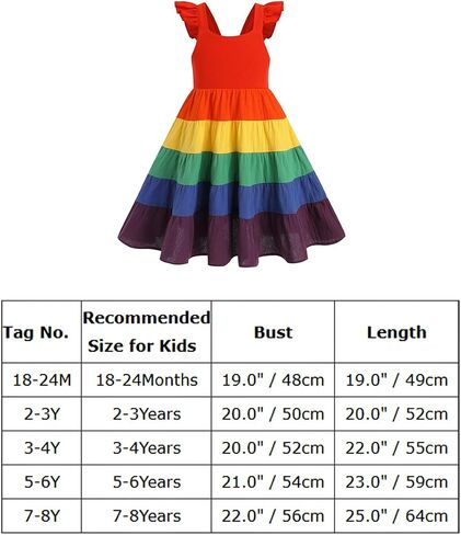 FYMNSI Toddler Little Girls Rainbow Twirly Skater Dress Baby Kids Back to School Dress Summer Casual Tea Party Beach Sundress in Saudi Arabia