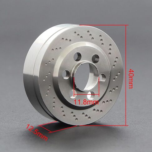 SCX10 Brass Brake Disc Weights 2Pcs for 1.9 2.2 inch Vanquish Beadlock Wheels Upgrades for 1/10 RC Crawler Axial SCX10 Capra Wraith TRX6 traxxas TRX4 Counter Weight TRX4 Upgrades in Saudi Arabia