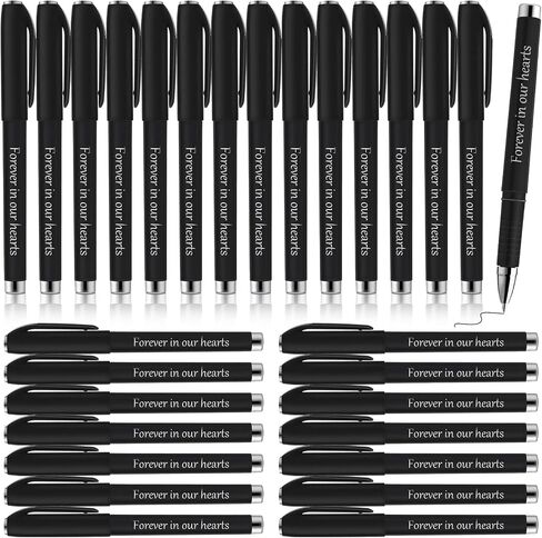 Roowest Memorial Ballpoint Pens Funeral Guest Pens Ballpoint Pens Memorial Service Guest Pens for Mourning Funeral Memory Condolence Guest Book Writing Funeral Supplies(30 Pcs) in Kuwait