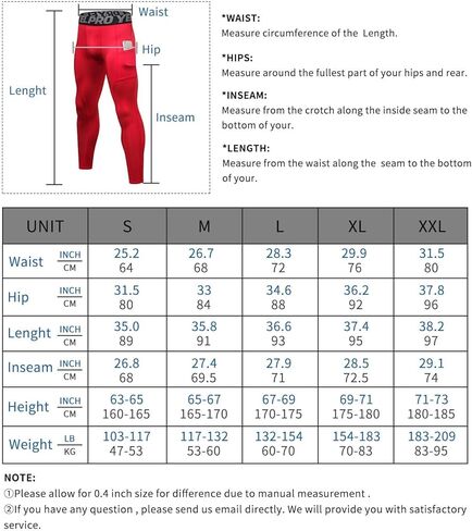 LEICHR 1/3 Pack Mens Compression Pants Running Tights Athletic Sports Baselayer Pockets Basketball Active Tights in Kuwait