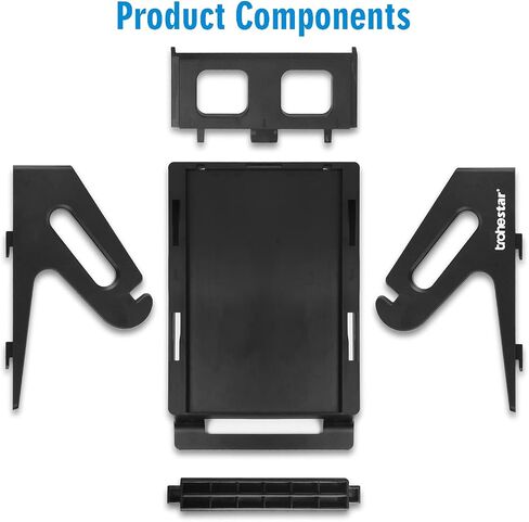 Trohestar Thermal Label Holder for Rolls and Fanfold Labels Work with Desktop Label Printer (Black) in Saudi Arabia